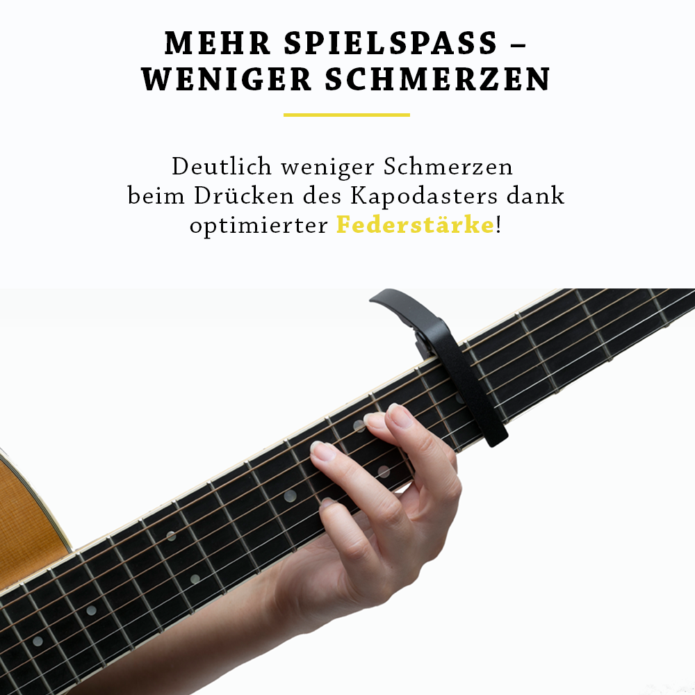 <b>Robustes Kapodaster</b><br> für Deine Gitarre