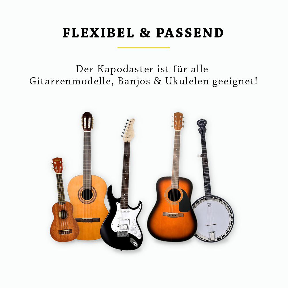 <b>Robustes Kapodaster</b><br> für Deine Gitarre