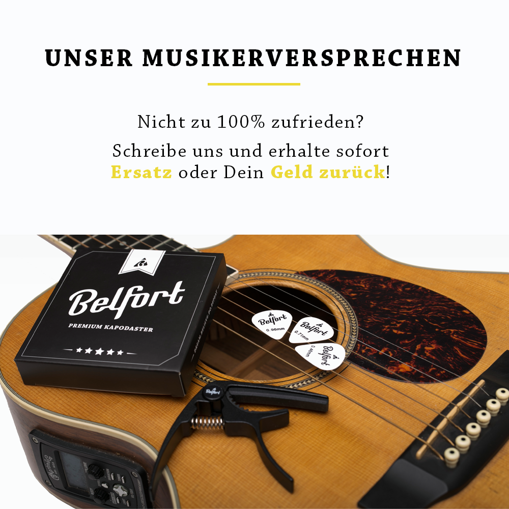 <b>Robustes Kapodaster</b><br> für Deine Gitarre