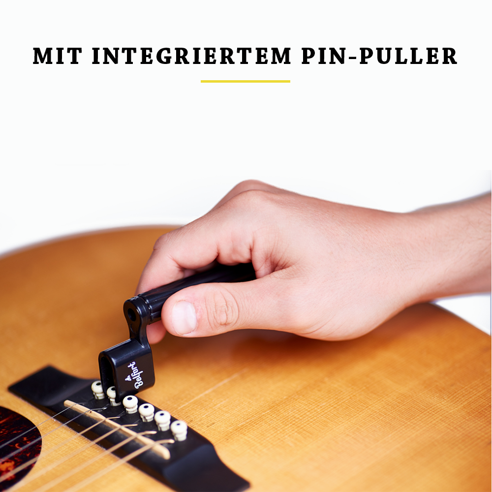 <b>Praktische Saitenkurbel</b><br>für Deine Gitarre